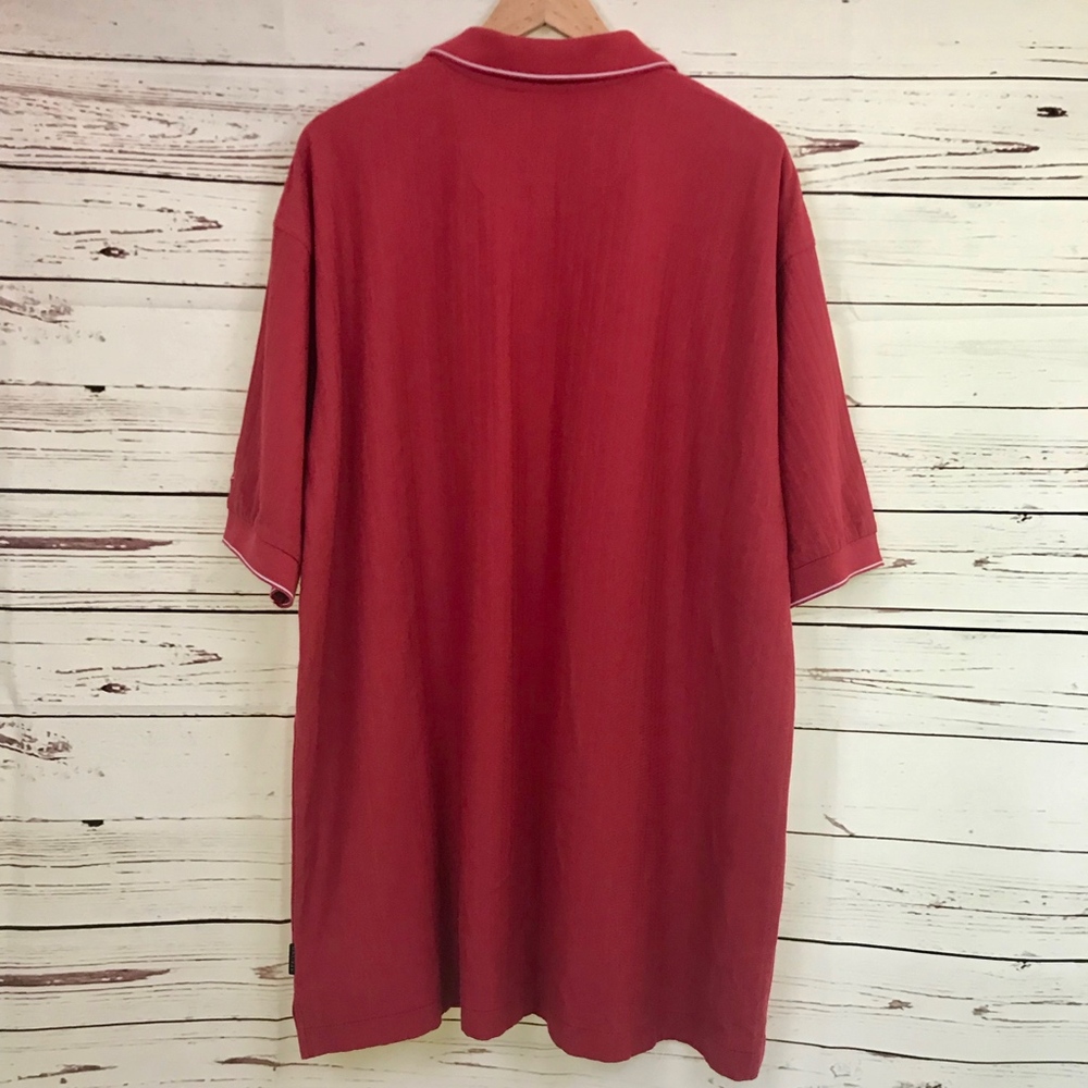 Nike Golf | Red Collared Ringer Polo Shirt - Picture 5 of 6